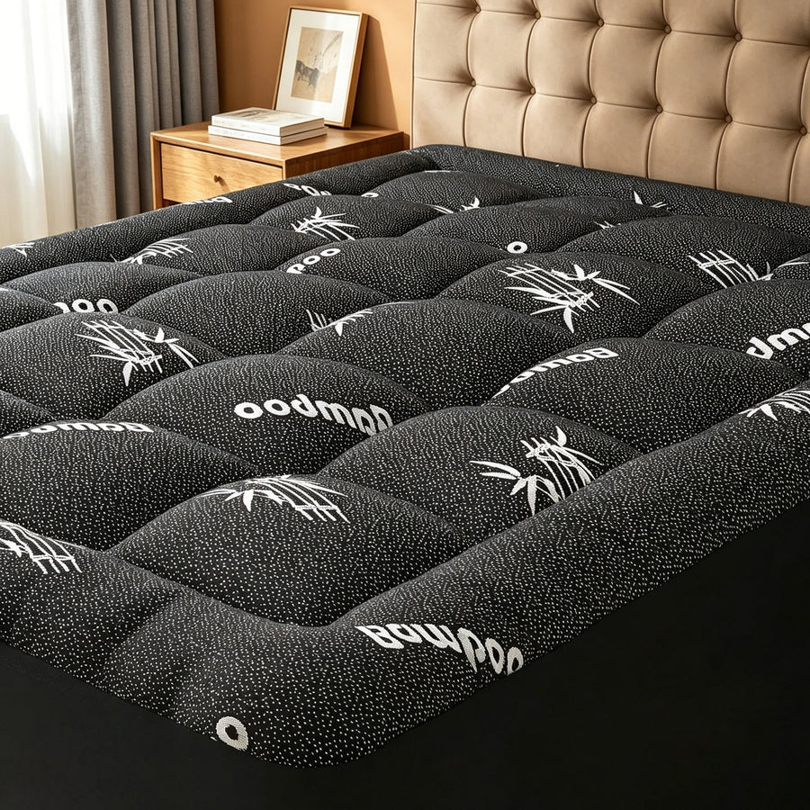 Velora Bamboo Mattress Topper - Black